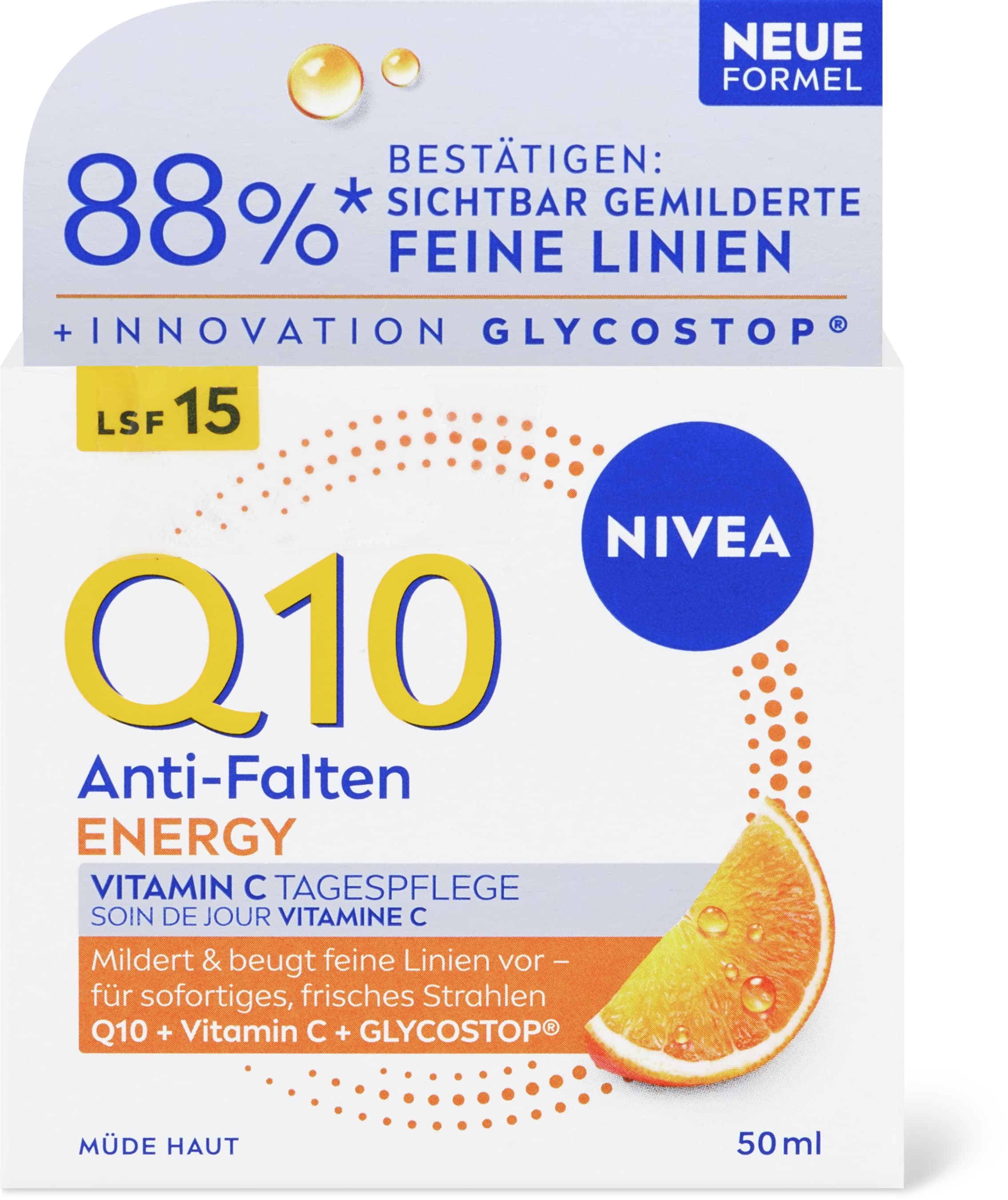 Nivea Q10 Energy Anti-Falten Tagescreme LSF 15 50ml